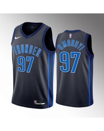 Eugene Omoruyi 97 Oklahoma City Thunder Black Jersey 2022-23 City Edition Swingman