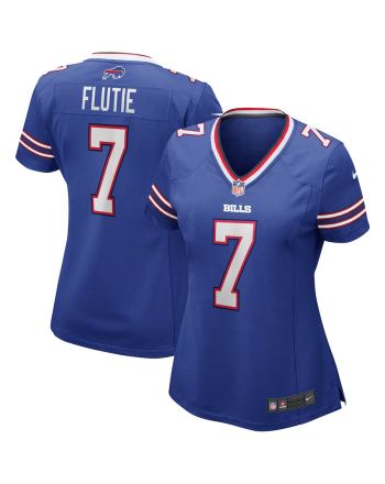 Doug Flutie 7 Buffalo Bills Women Game Retired Jersey - Royal