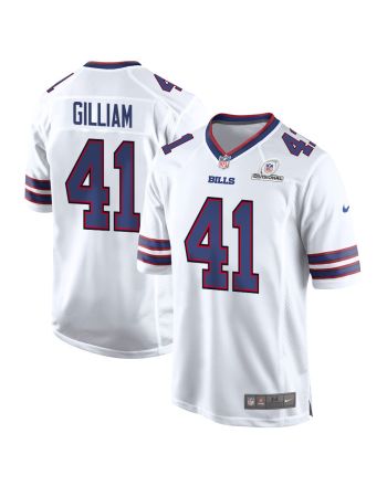 Reggie Gilliam 41 Buffalo Bills 2024 Divisional Patch Game Men Jersey - White