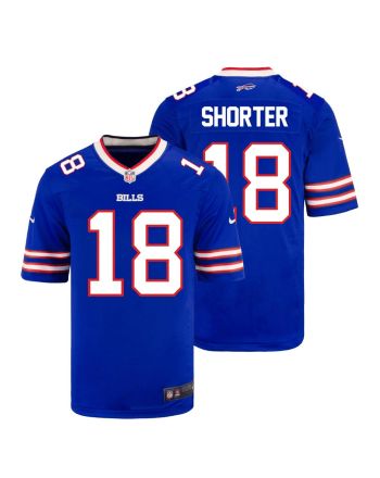 Justin Shorter 18 Buffalo Bills Men Home Game Jersey - Royal