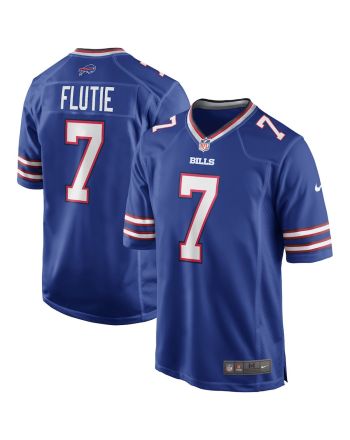 Doug Flutie 7 Buffalo Bills Men Game Retired Jersey - Royal