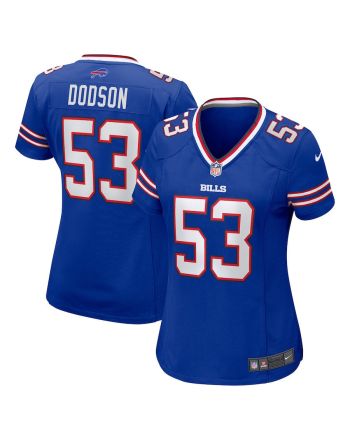 Tyrel Dodson 53 Buffalo Bills Women Game Jersey - Royal