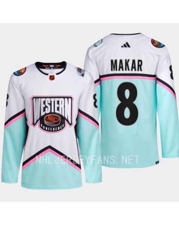 Cale Makar 8 Colorado Avalanche 2023 All-Star Game Jersey White Equipment