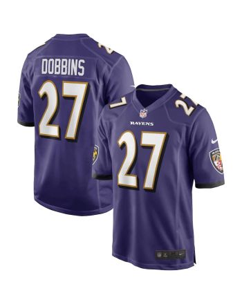 J.K. Dobbins 27 Baltimore Ravens Game Jersey - Purple