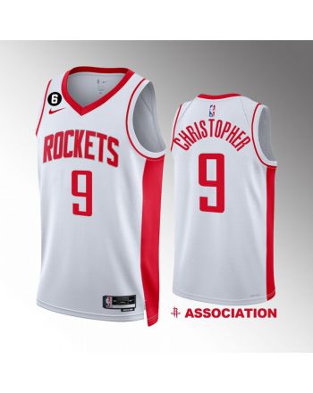 Houston Rockets Josh Christopher 9 Association Edition 2022-23 White Jersey Swingman