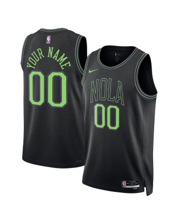 New Orleans Pelicans 2023/24 City Edition Swingman Custom Jersey - Black