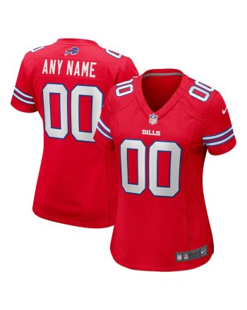 Buffalo Bills Women Alternate Custom Game Jersey - Red