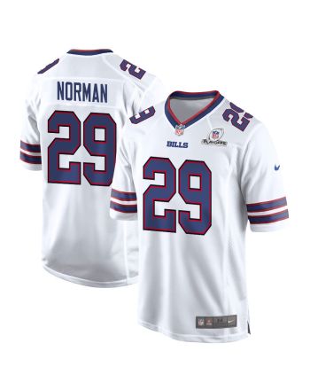 Josh Norman 29 Buffalo Bills 2023 Playoffs Patch Game Men Jersey - White