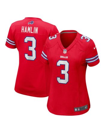 Damar Hamlin 3 Buffalo Bills Women Game Jersey - Red