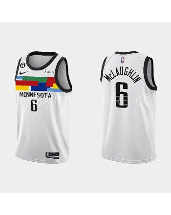 Minnesota Timberwolves 6 Jordan McLaughlin 2022-23 City Edition White Men Jersey