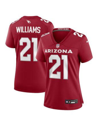 Garrett Williams 21 Arizona Cardinals Women Game Jersey - Cardinal