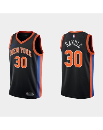 2022-23 New York Knicks Julius Randle 30 City Edition Black Swingman Men Jersey