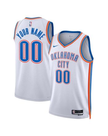 Oklahoma City Thunder Custom 00 Men 2022/23 Swingman Jersey - Association Edition