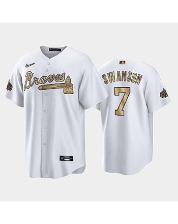 2022-23 All-Star Game NL Atlanta Braves White 7 Dansby Swanson Jersey