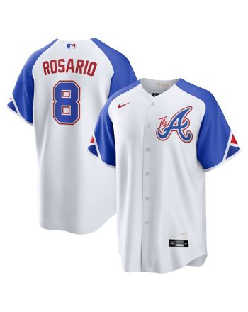 Eddie Rosario 8 Atlanta Braves 2023 City Connect Men Jersey - White