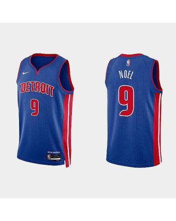 Detroit Pistons 9 Nerlens Noel 2022-23 Icon Edition Royal Men Jersey