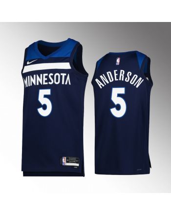 Minnesota Timberwolves Kyle Anderson 5 2022-23 Icon Edition Navy Jersey Swingman