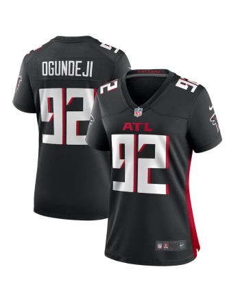 Adetokunbo Ogundeji 92 Atlanta Falcons Women's Game Jersey - Black