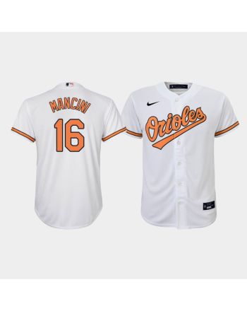 Youth Baltimore Orioles Trey Mancini 16 White Home Jersey Jersey