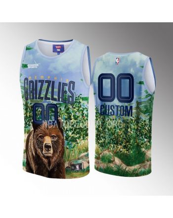 Custom Memphis Grizzlies NBA & KidSuper Studios Unisex Hometown Jersey