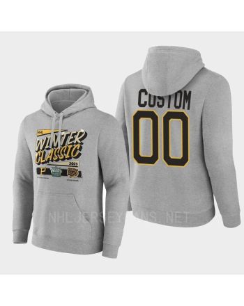 Boston Bruins 00 Custom 2022-23 Winter Hoodie Pullover