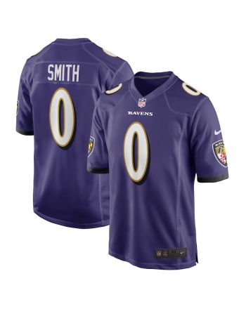 Roquan Smith 0 Baltimore Ravens Team Game Men Jersey - Purple