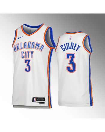 Oklahoma City Thunder Josh Giddey 3 2022-23 Association Edition White Jersey