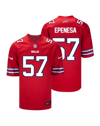 A.J. Epenesa 57 Buffalo Bills Men Alternate Game Jersey - Red