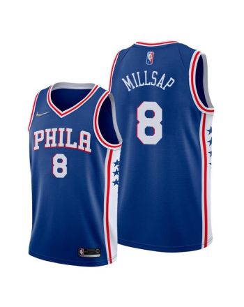 Paul Millsap 8 Philadelphia 76ers 2022 Icon Edition Royal Jersey Diamond Badge - Men Jersey