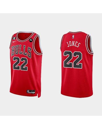 Chicago Bulls 22 Carlik Jones 2022-23 Icon Edition Red Men Jersey