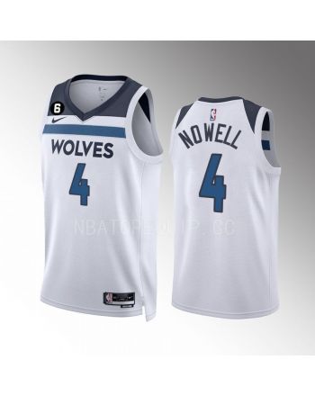 Jaylen Nowell 4 Minnesota Timberwolves 2022-23 Association Edition White Men Jersey Swingman