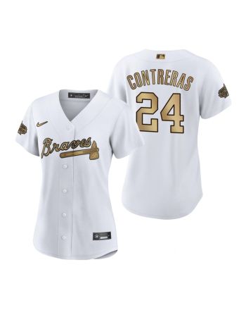 Women Atlanta Braves William Contreras White 2022-23 All-Star Game Jersey