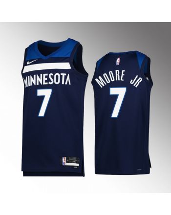 Minnesota Timberwolves Wendell Moore Jr. 7 2022-23 Icon Edition Navy Jersey Swingman