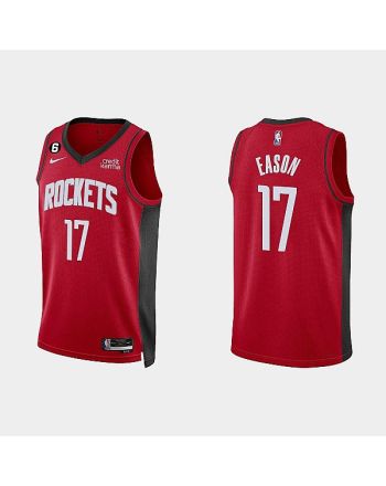 Houston Rockets 17 Tari Eason 2022-23 Icon Edition Red Men Jersey