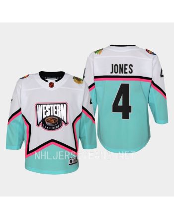 Seth Jones 4 Chicago Blackhawks 2023 All-Star Game Jersey White Equipment