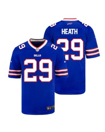 T.J. Heath 29 Buffalo Bills Men Home Game Jersey - Royal