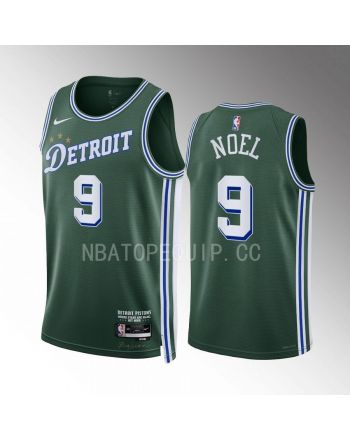 Nerlens Noel 9 2022-23 Detroit Pistons Green City Edition Jersey Swingman