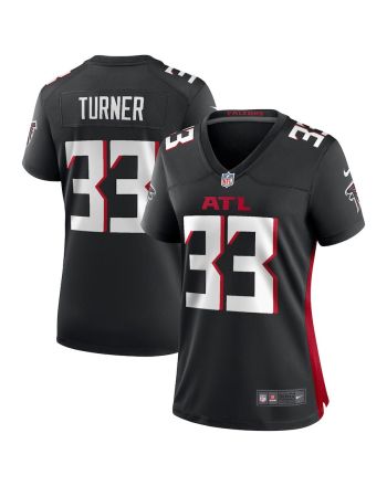 Michael Turner 33 Atlanta Falcons Women's Retired Game Jersey - Black