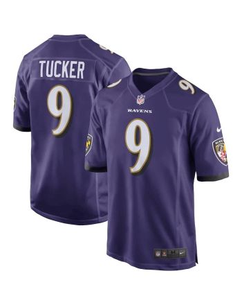 Justin Tucker 9 Baltimore Ravens Game Jersey - Purple