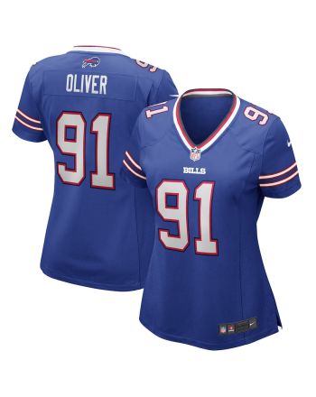 Ed Oliver 91 Buffalo Bills Women Game Jersey - Royal