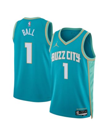 LaMelo Ball 1 Charlotte Hornets 2023/24 City Edition Swingman Jersey - Teal