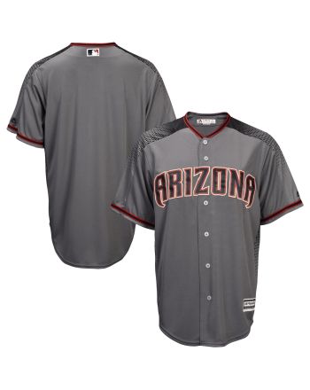 Men's Gray/Black Arizona Diamondbacks Fashion Official Cool Base Team Jersey Jersey