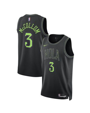 CJ McCollum 3 New Orleans Pelicans 2023/24 City Edition Swingman Jersey - Black