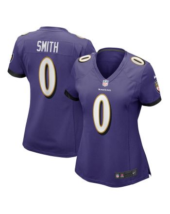 Roquan Smith 0 Baltimore Ravens Women's Team Game Jersey - Purple