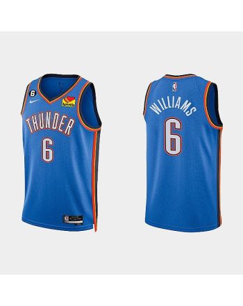 Oklahoma City Thunder 6 Jaylin Williams 2022-23 Icon Edition White Men Jersey