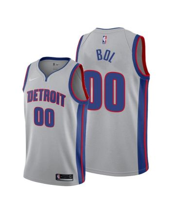 Bol Bol 00 Detroit Pistons 2022 Statement Edition Gray Jersey - Men Jersey