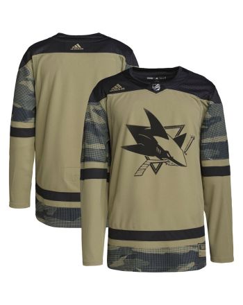 San Jose Sharks Military Appreciation Team Practice Men Jersey - Camo