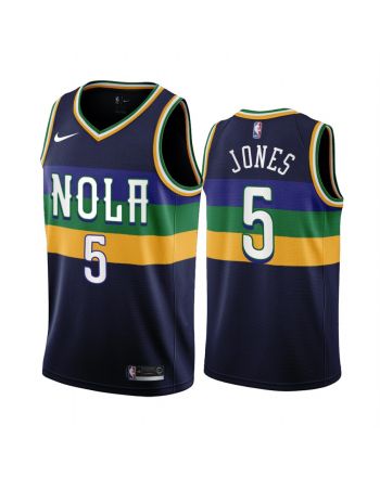 2022-23 New Orleans Pelicans Herbert Jones 5 Navy City Edition Jersey