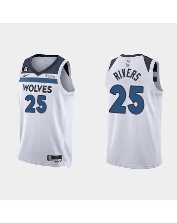 Minnesota Timberwolves Austin Rivers 25 2022-23 Association Edition White Men Jersey Swingman