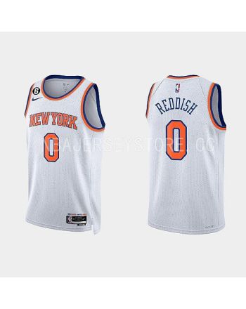 New York Knicks Cam Reddish 0 2022-23 Association Edition White Men Jersey Swingman